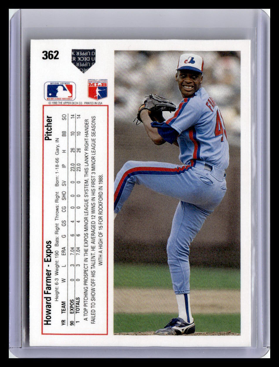 1991 Upper Deck #362d Howard Farmer