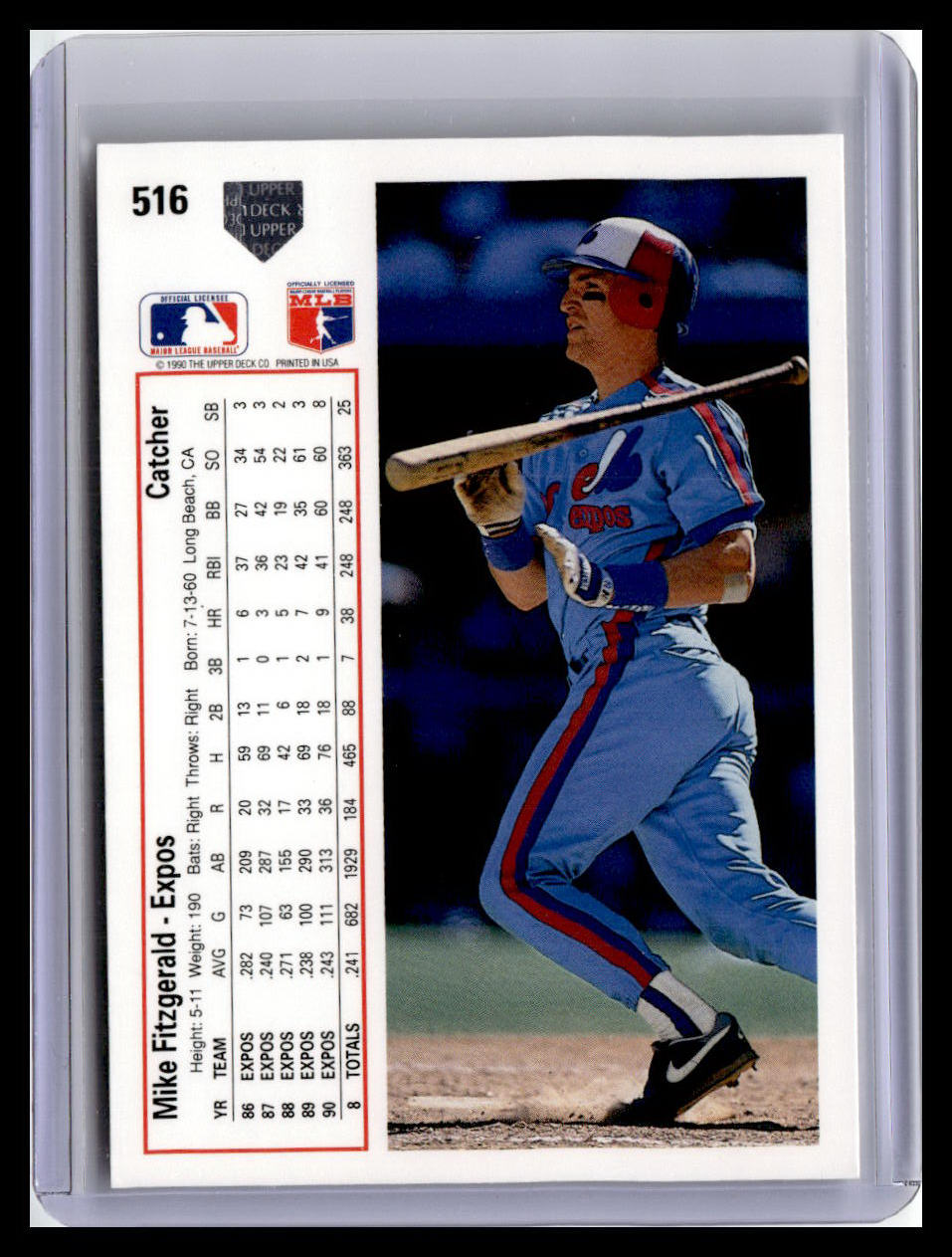 1991 Upper Deck #516 Mike Fitzgerald