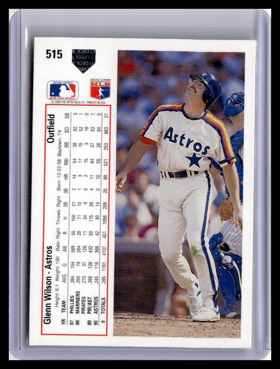 1991 Upper Deck #515b Glenn Wilson