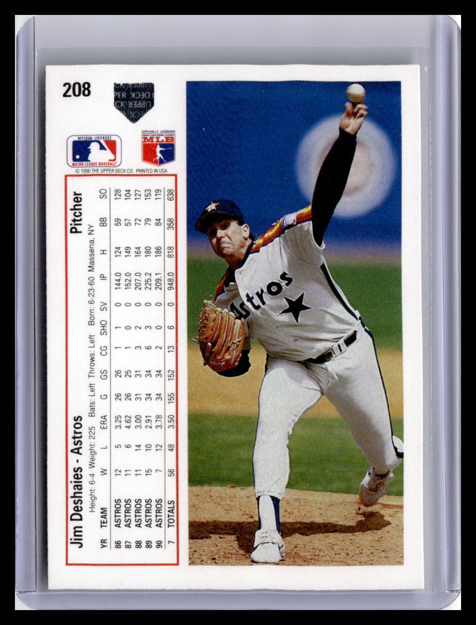 1991 Upper Deck #208 Jim Deshaies
