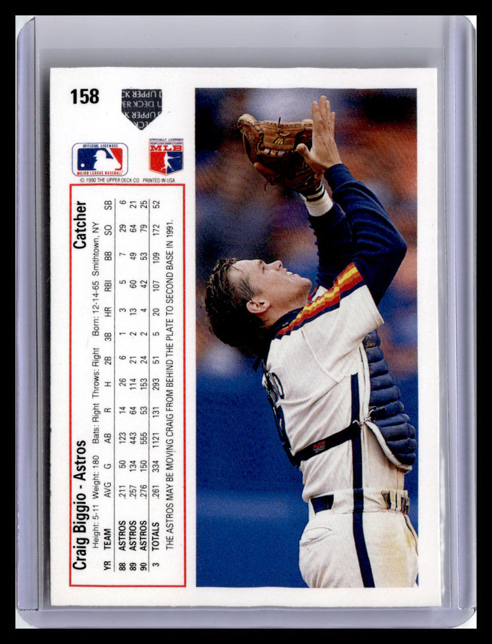 1991 Upper Deck #158 Craig Biggio
