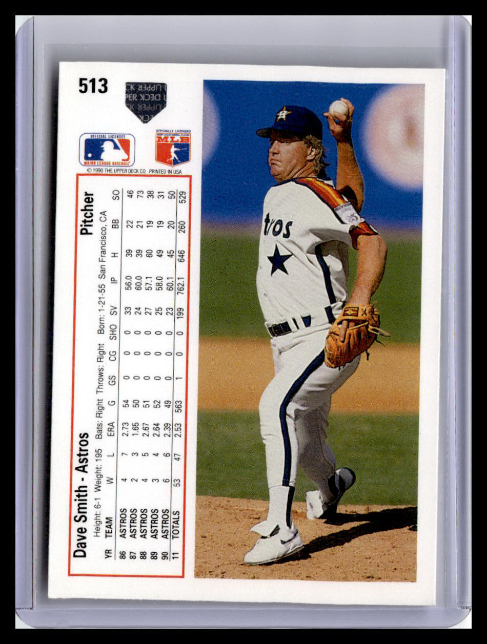1991 Upper Deck #513b Dave Smith