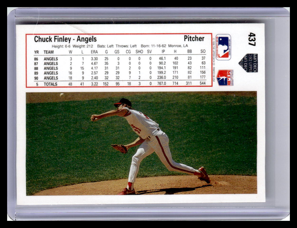 1991 Upper Deck #437 Chuck Finley