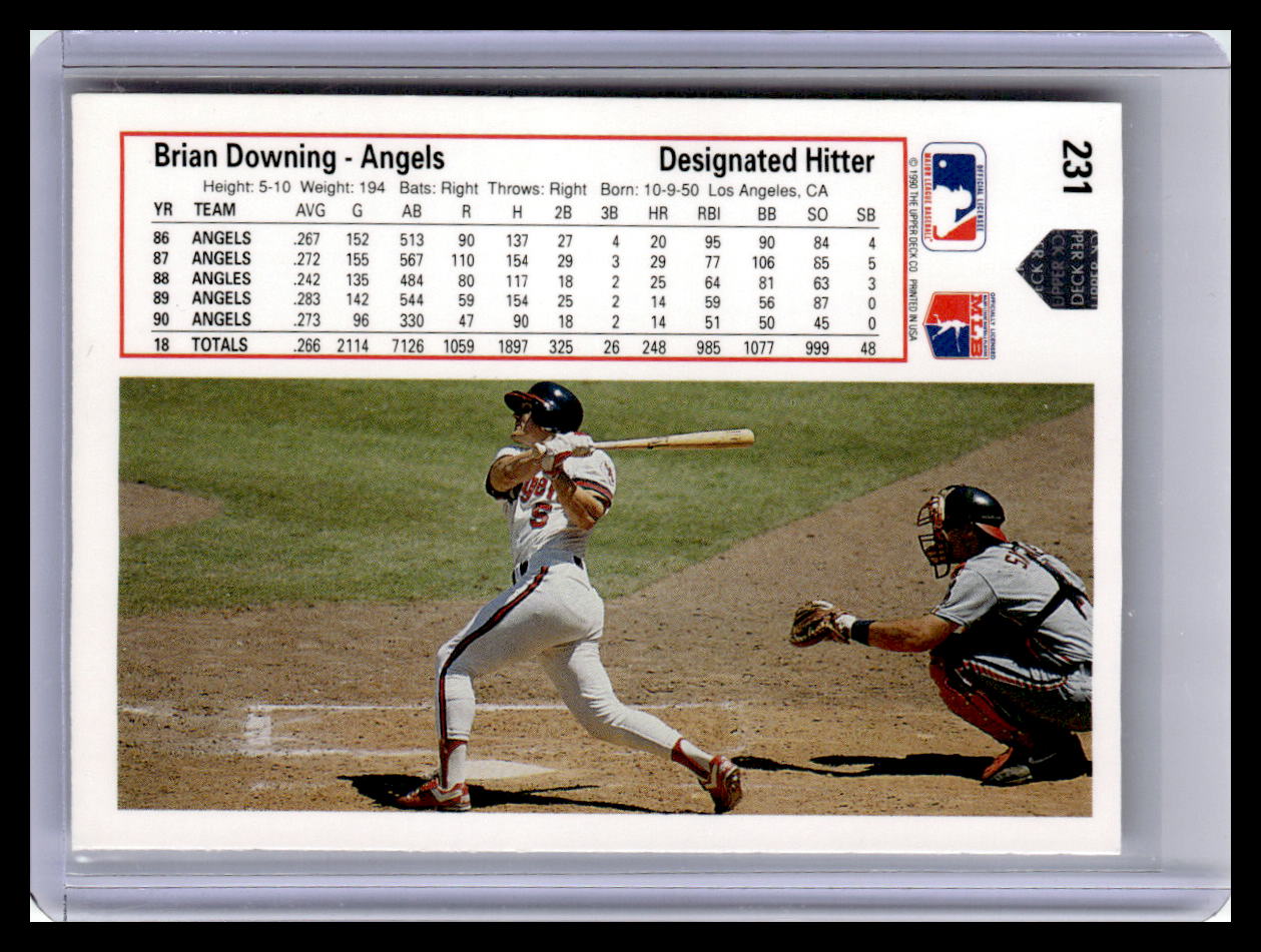 1991 Upper Deck #231 Brian Downing