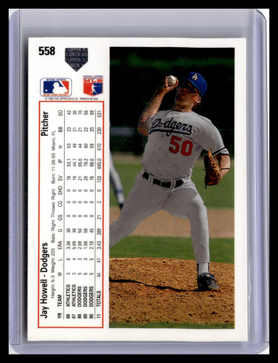 1991 Upper Deck #558b Jay Howell