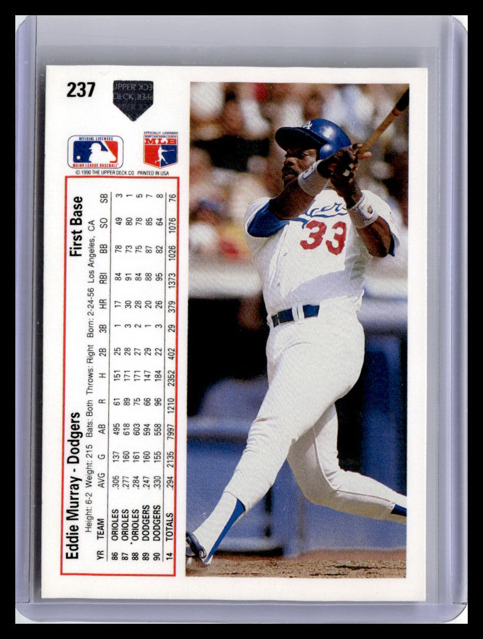 1991 Upper Deck #237b Eddie Murray