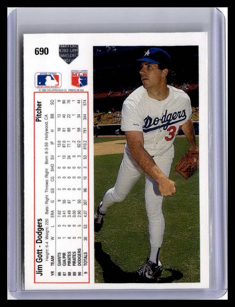 1991 Upper Deck #690 Jim Gott