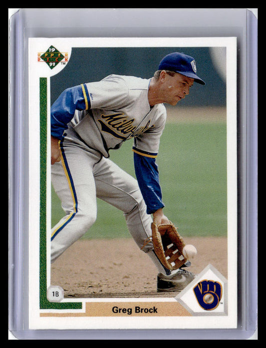 1991 Upper Deck #289b Greg Brock