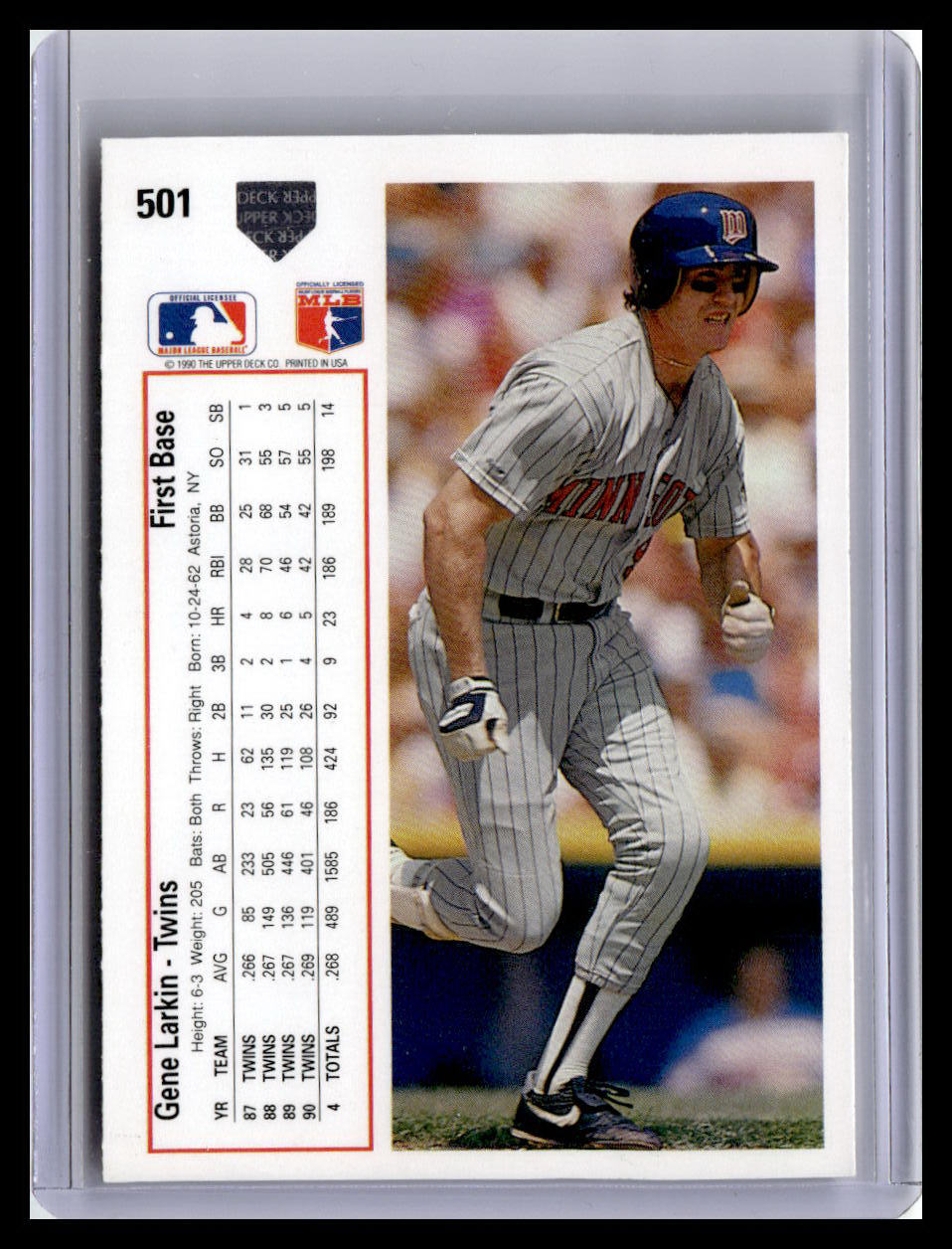 1991 Upper Deck #501b Gene Larkin