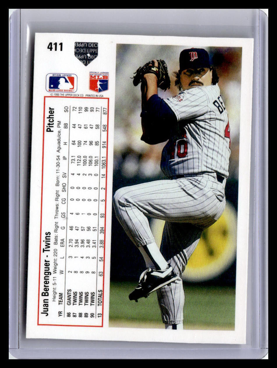 1991 Upper Deck #411d Juan Berenguer