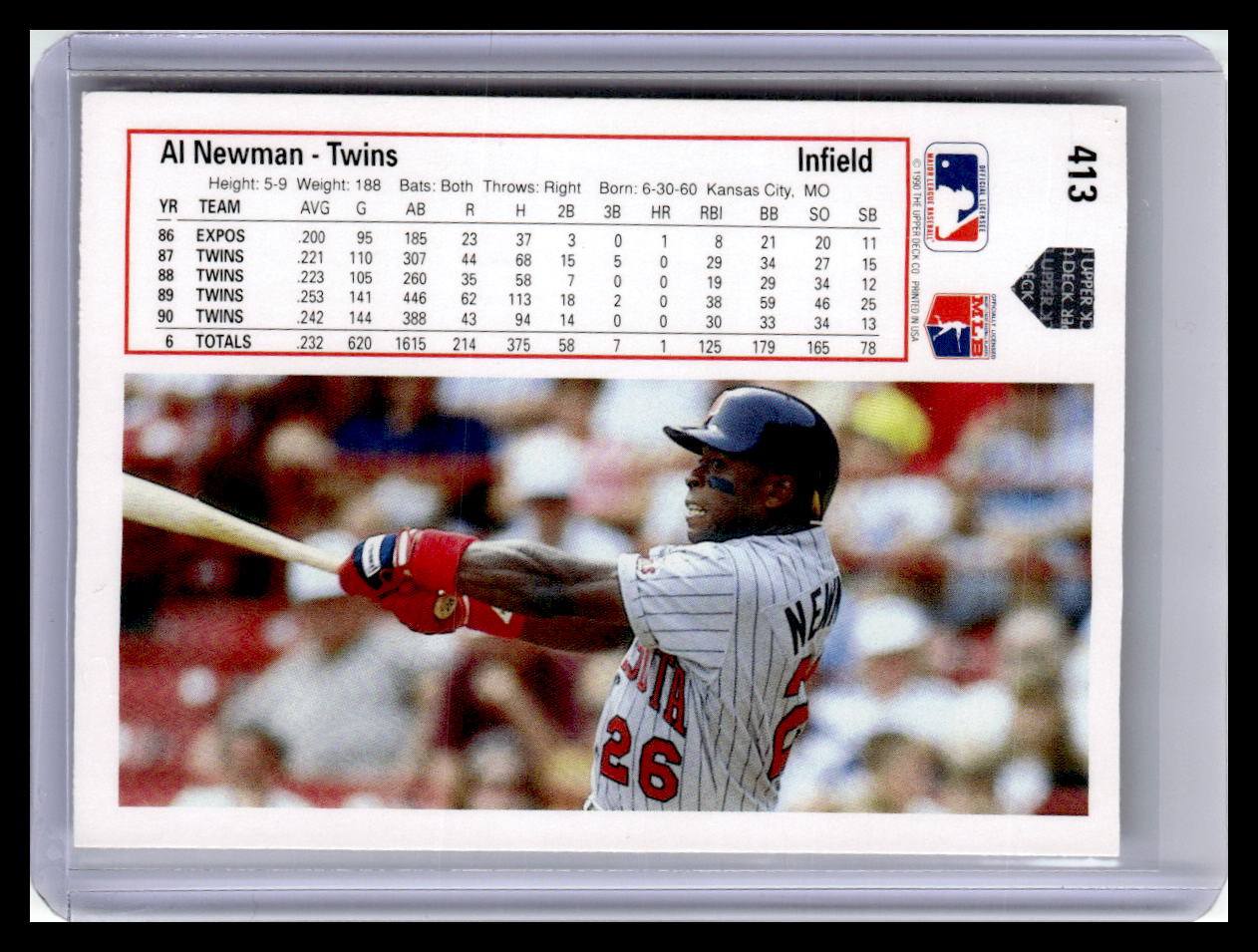 1991 Upper Deck #413c Al Newman