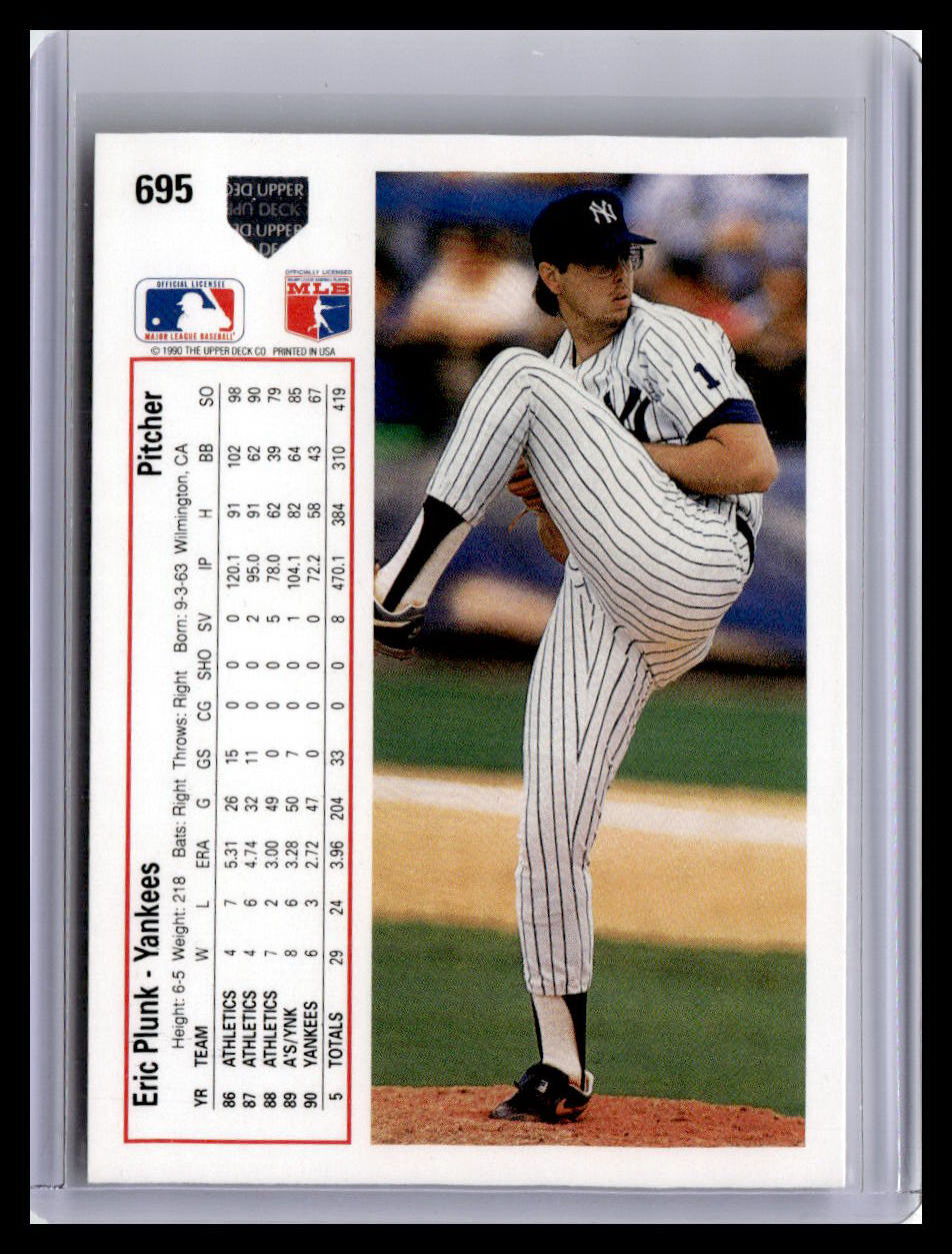1991 Upper Deck #695b Eric Plunk