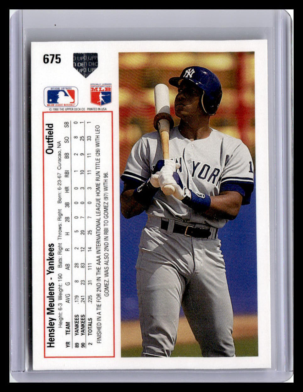 1991 Upper Deck #675 Hensley Meulens