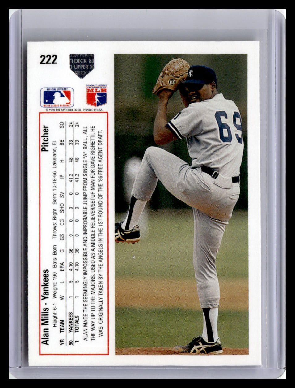 1991 Upper Deck #222b Alan Mills