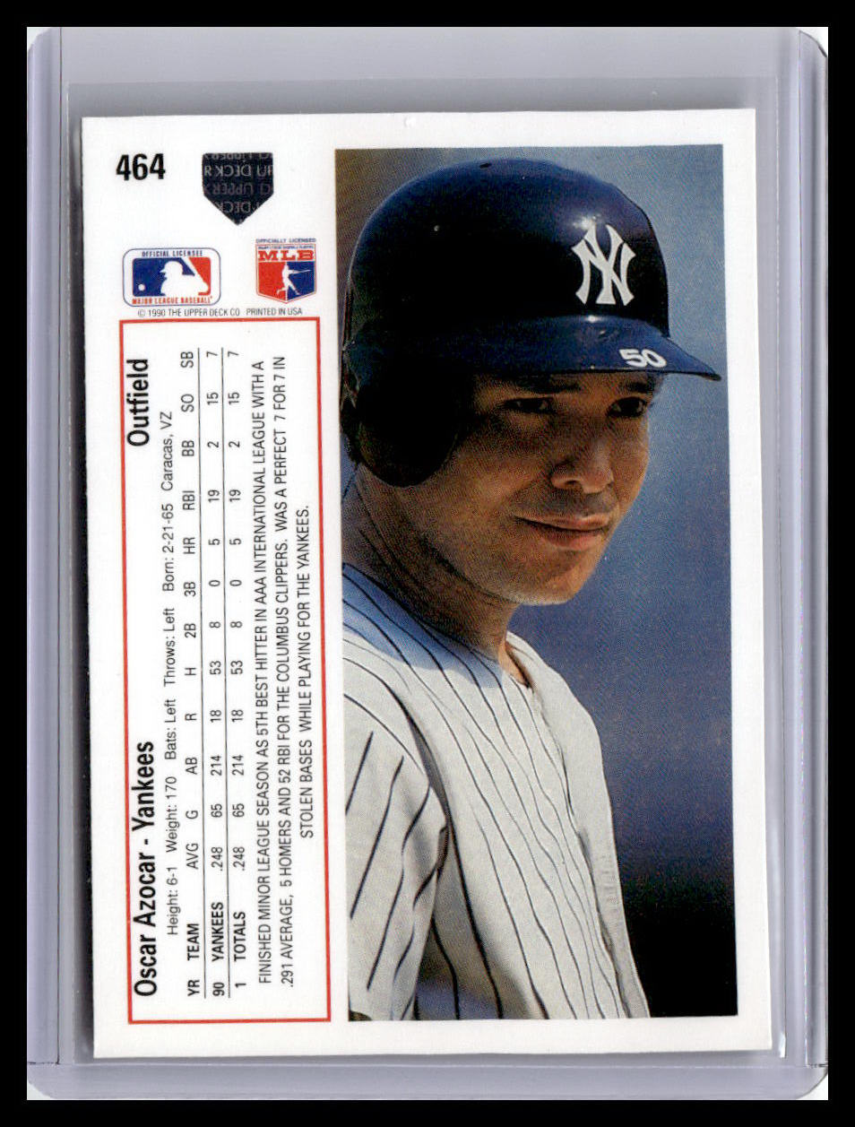 1991 Upper Deck #464 Oscar Azocar