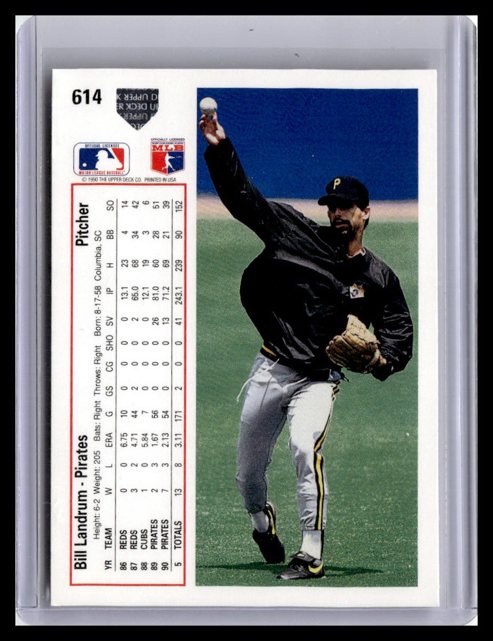 1991 Upper Deck #614c Bill Landrum