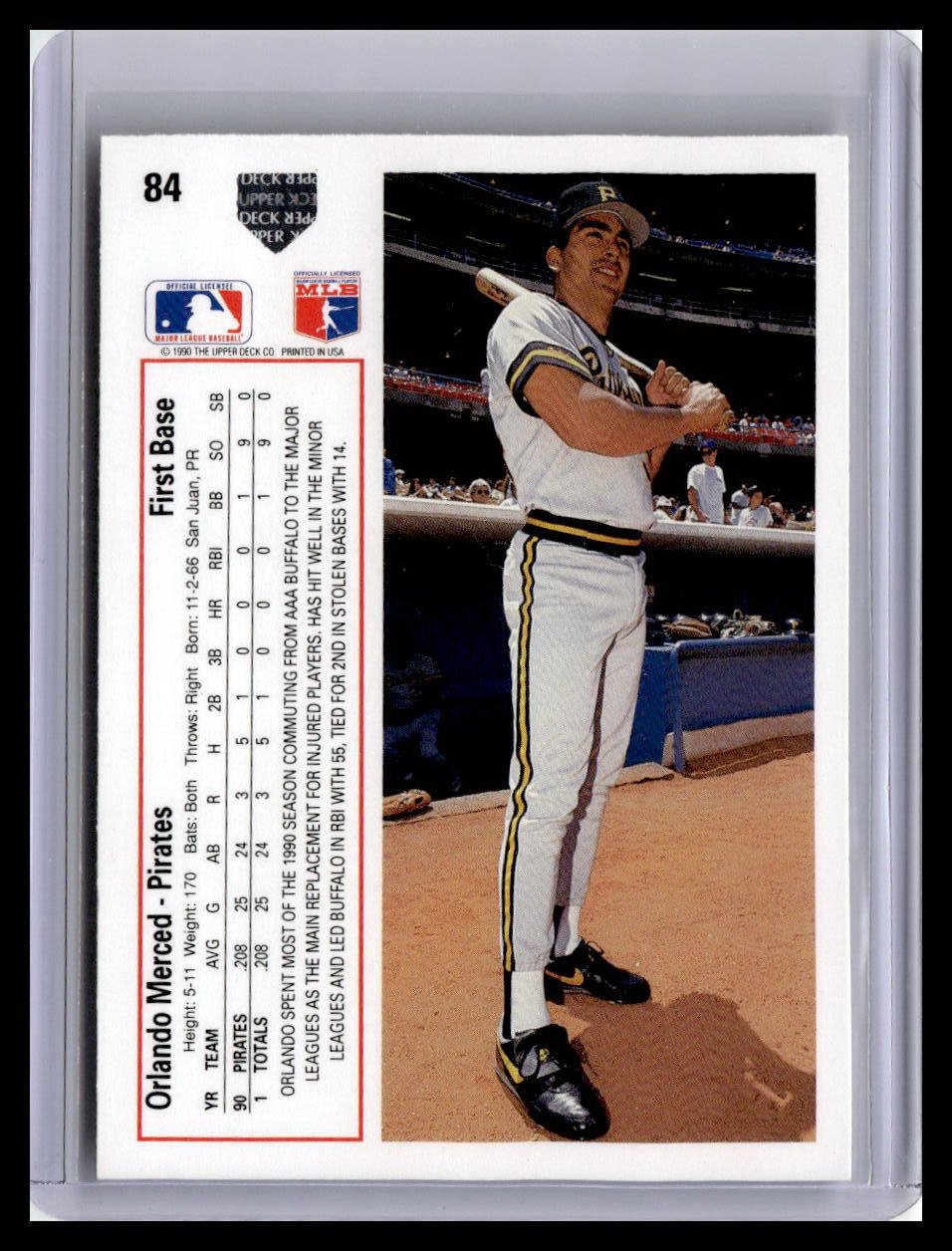 1991 Upper Deck #84 Orlando Merced