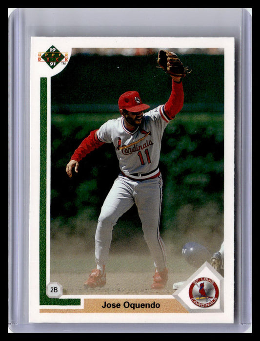 1991 Upper Deck #193b Jose Oquendo