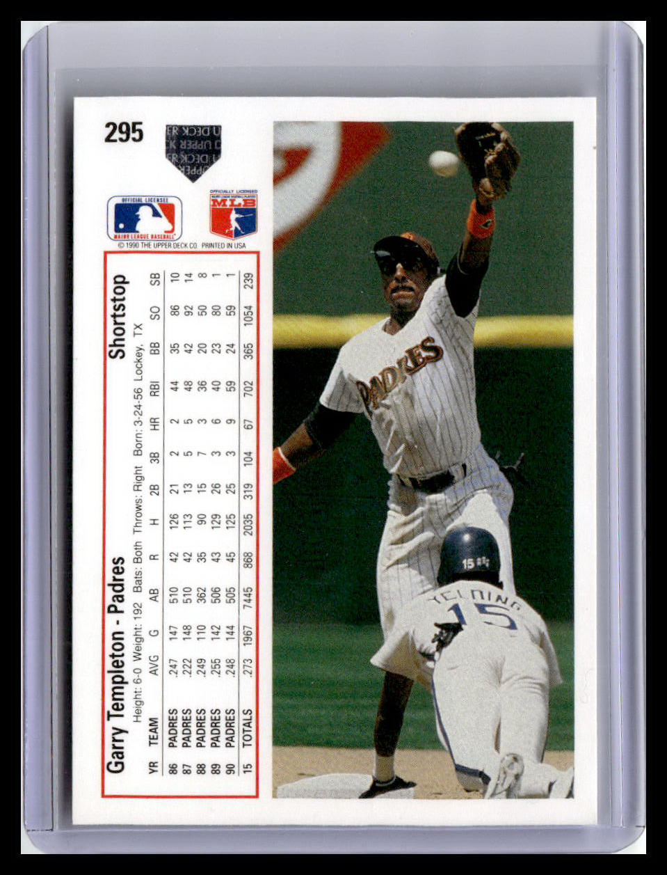 1991 Upper Deck #295 Garry Templeton