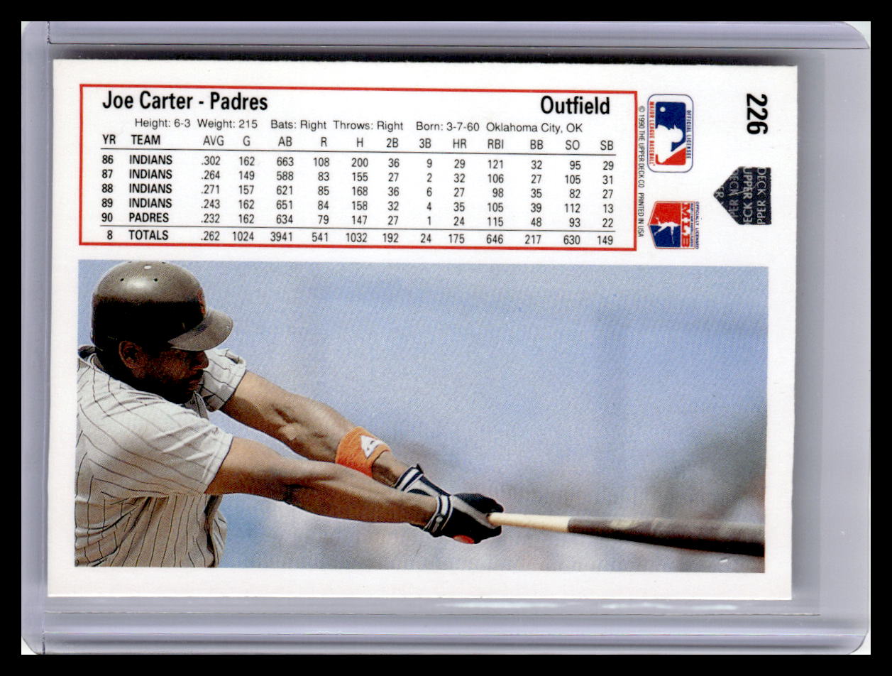 1991 Upper Deck #226 Joe Carter