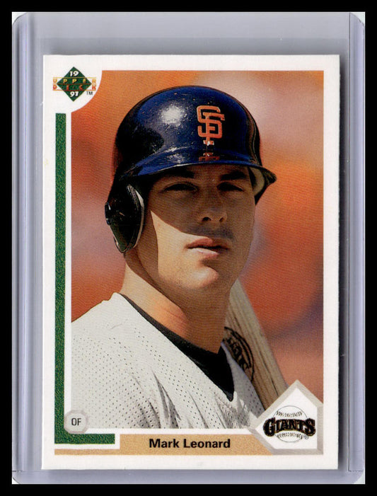1991 Upper Deck #557b Mark Leonard