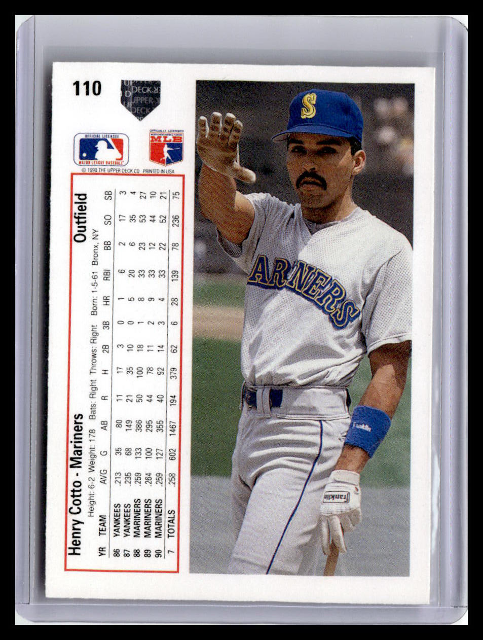1991 Upper Deck #110 Henry Cotto