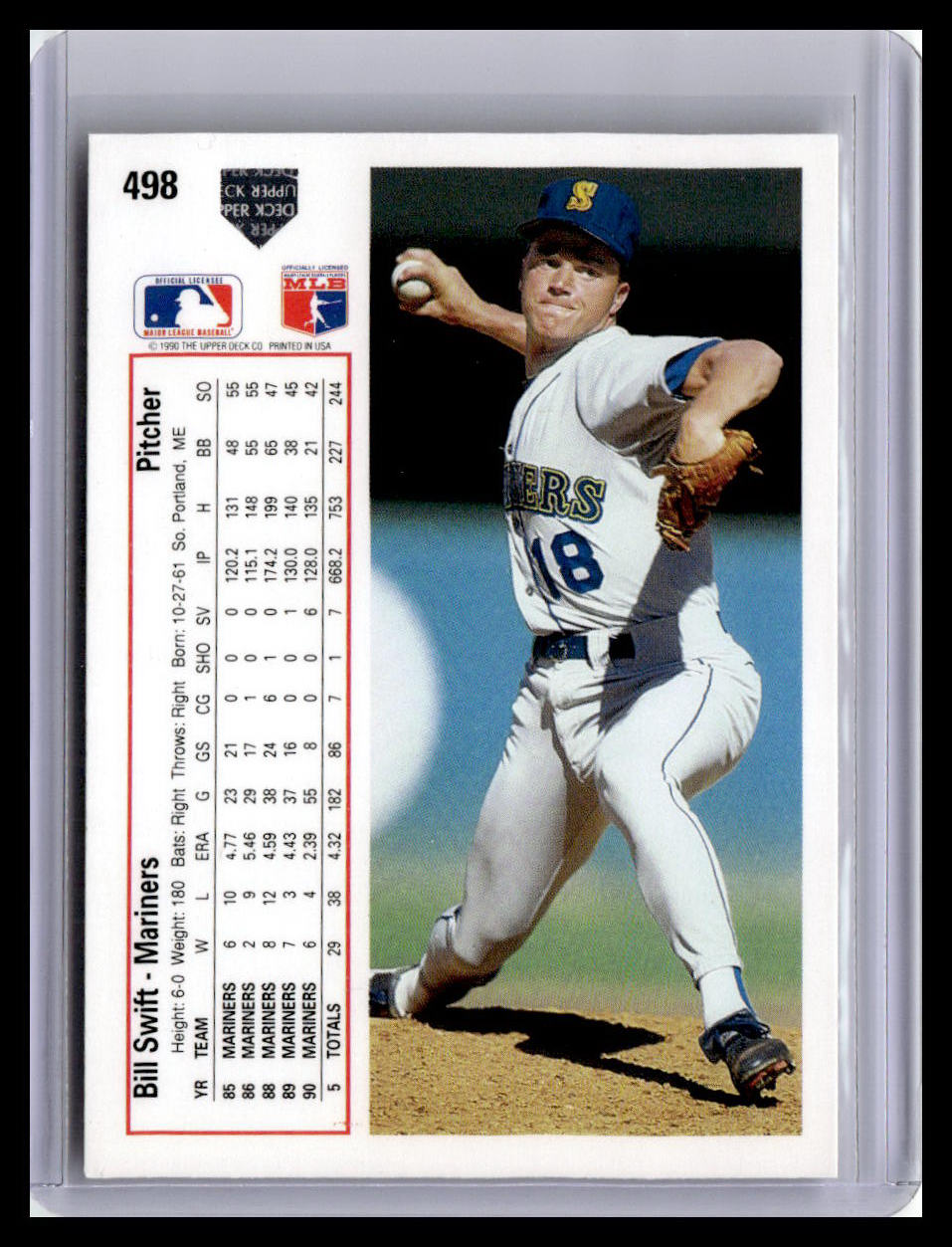 1991 Upper Deck #498d Bill Swift