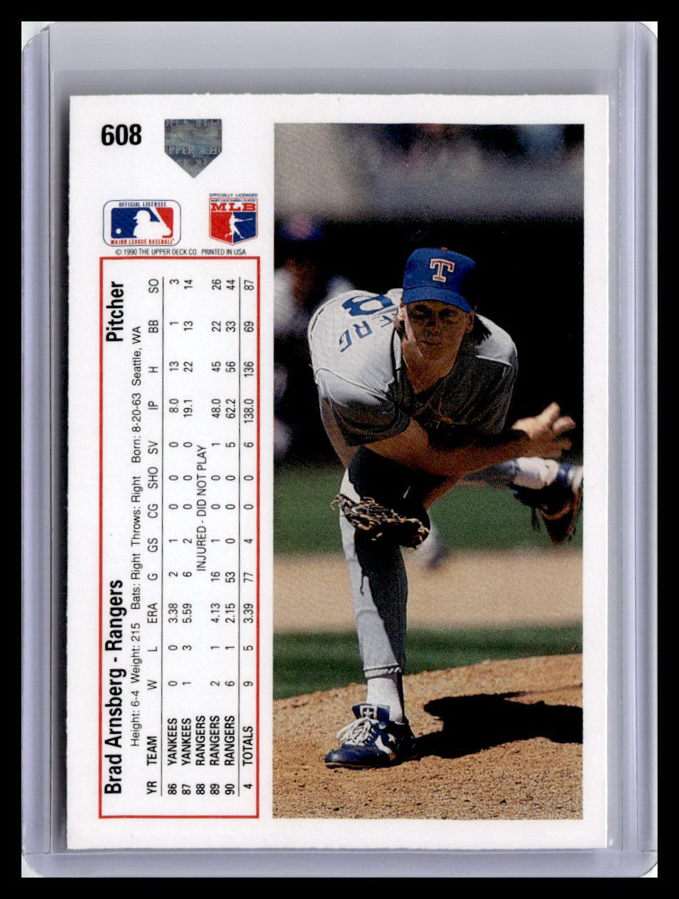 1991 Upper Deck #608 Brad Arnsberg