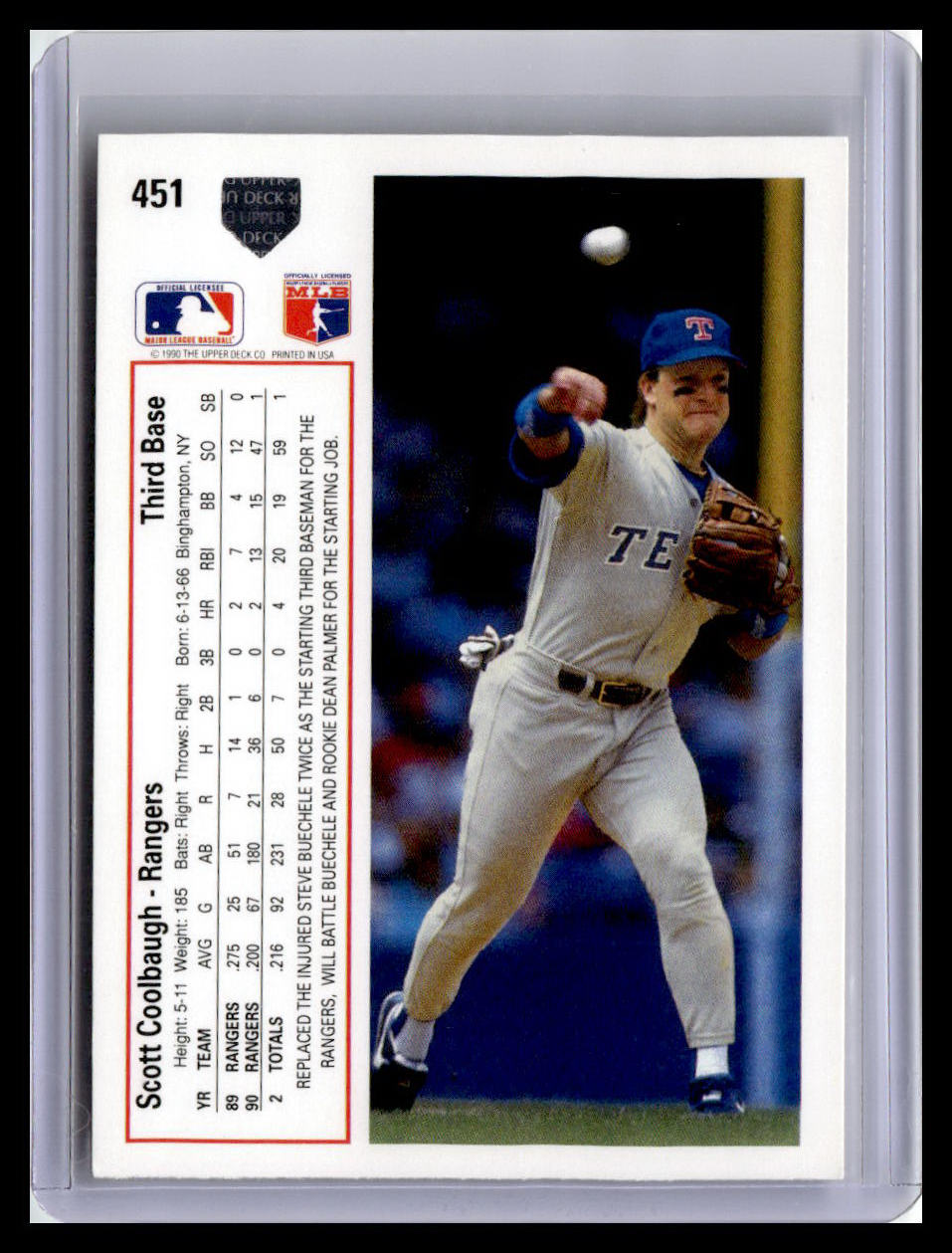 1991 Upper Deck #451c Scott Coolbaugh