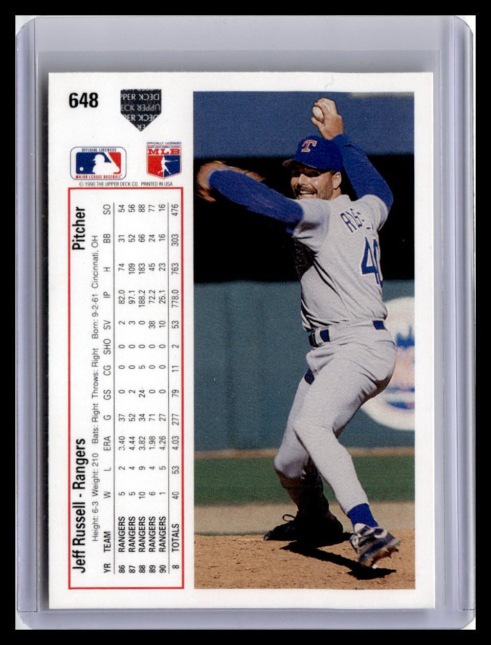 1991 Upper Deck #648 Jeff Russell