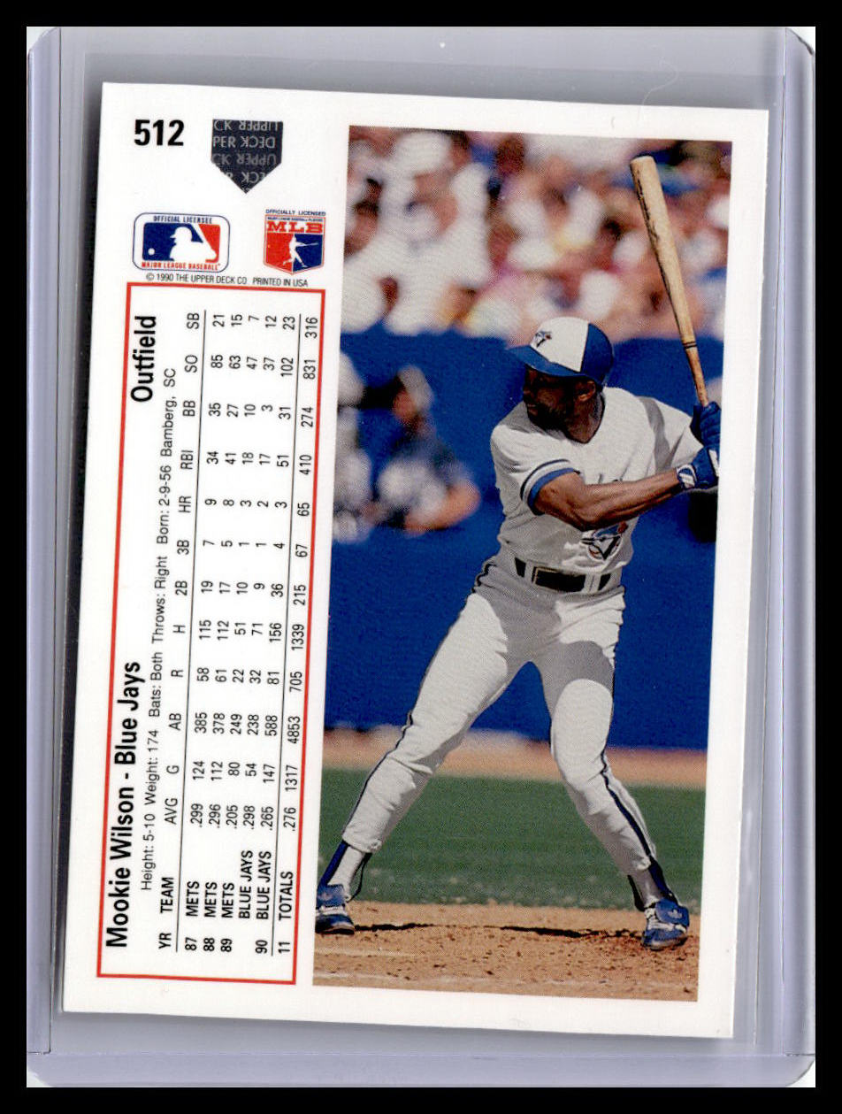 1991 Upper Deck #512b Mookie Wilson