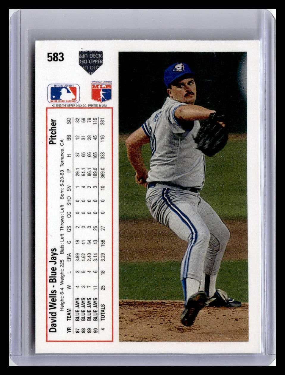 1991 Upper Deck #583c David Wells