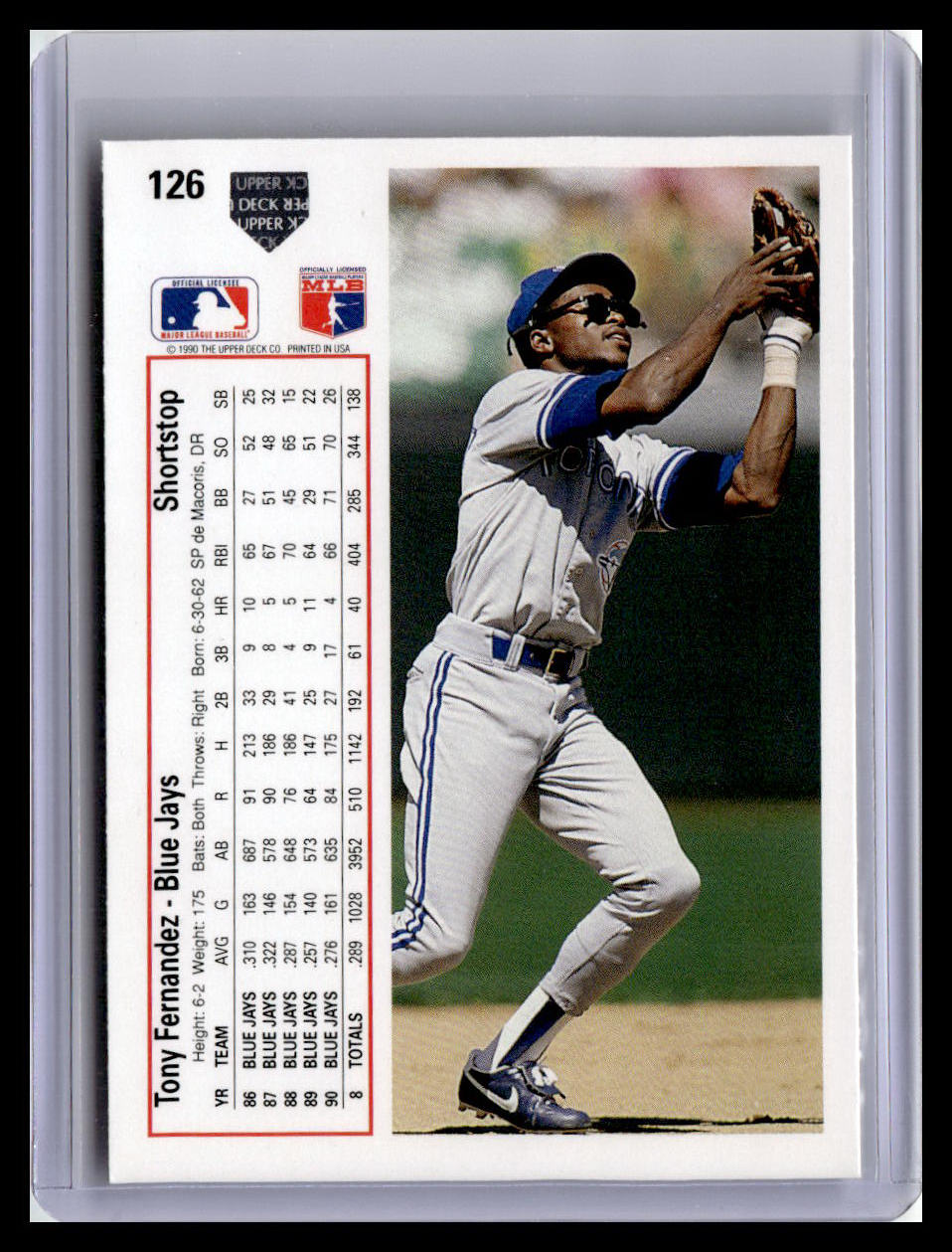 1991 Upper Deck #126 Tony Fernandez