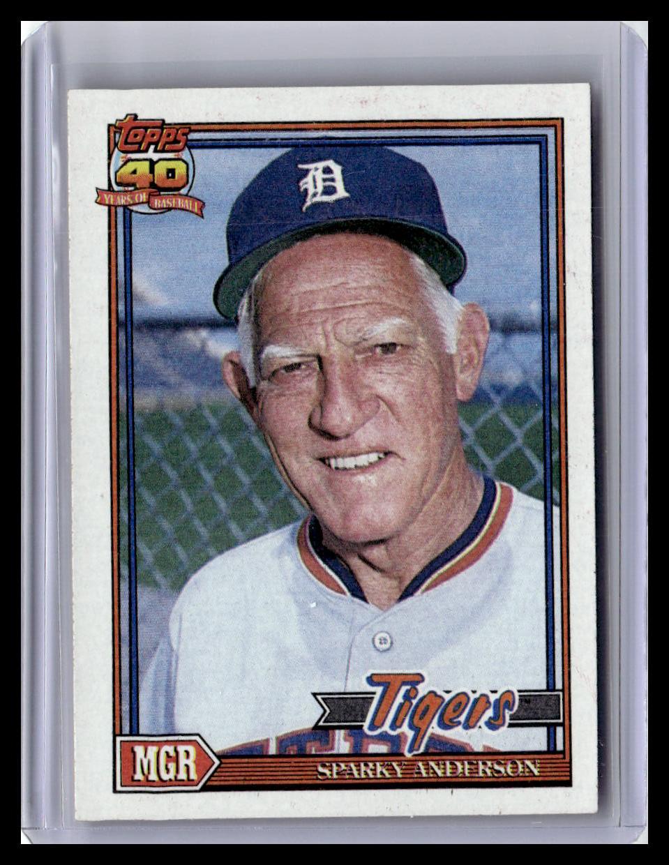 1991 Topps #519 Sparky Anderson Desert Shield