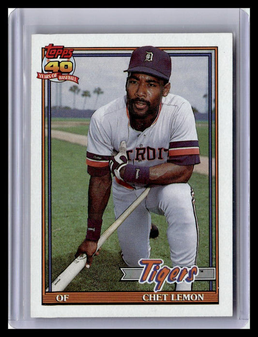 1991 Topps #469 Chet Lemon Desert Shield
