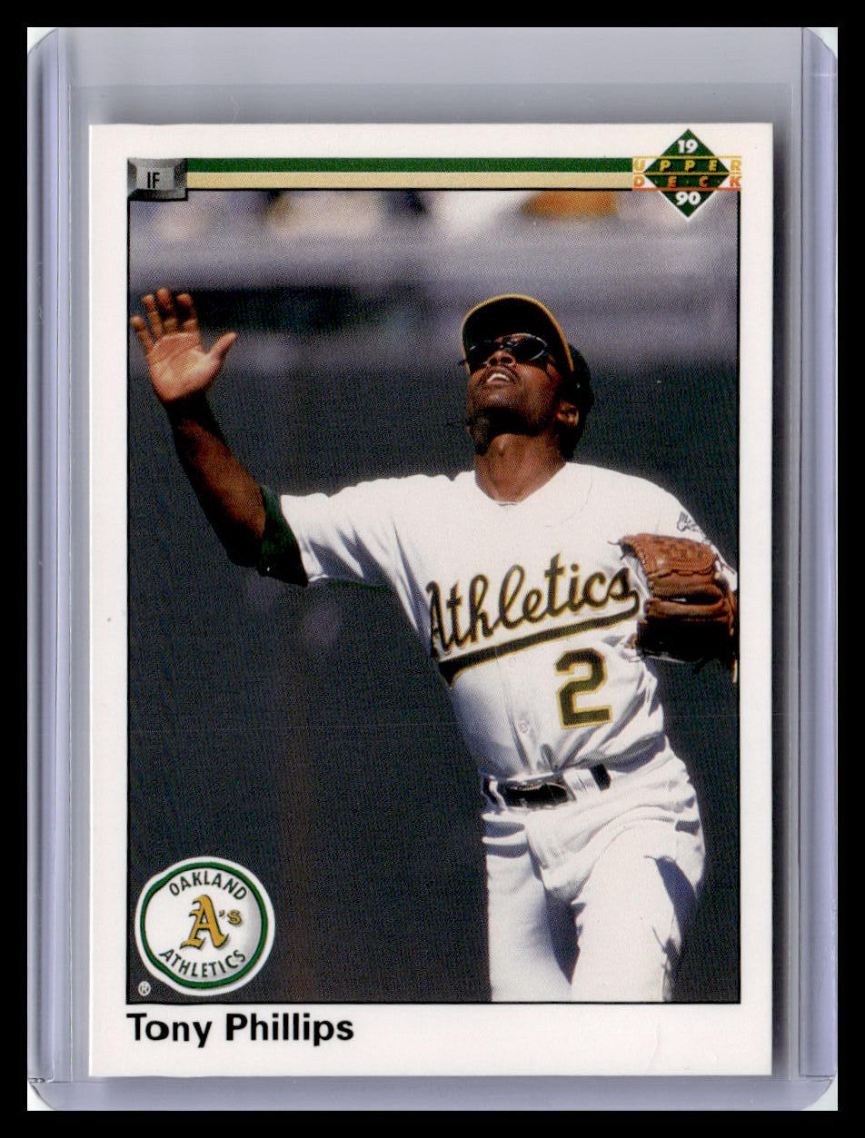 1990 Upper Deck #154a Tony Phillips