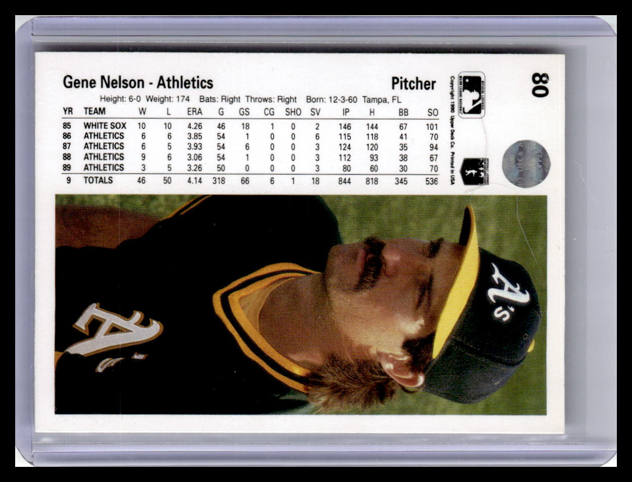 1990 Upper Deck #80 Gene Nelson