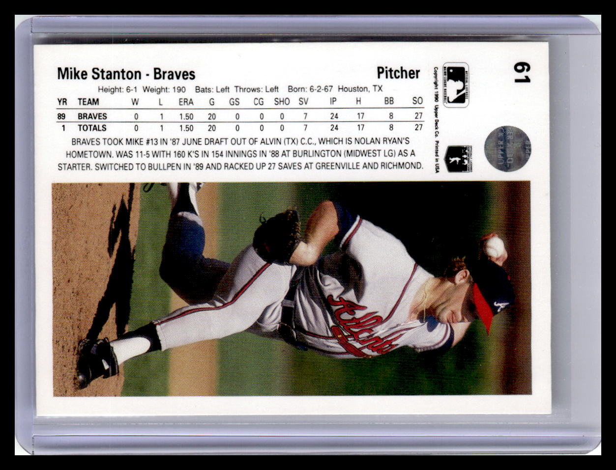 1990 Upper Deck #61 Mike Stanton