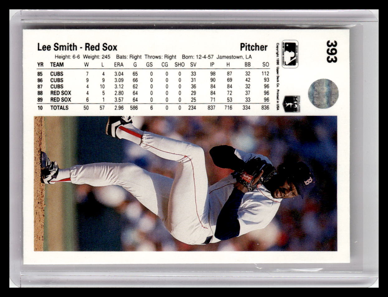 1990 Upper Deck #393 Lee Smith