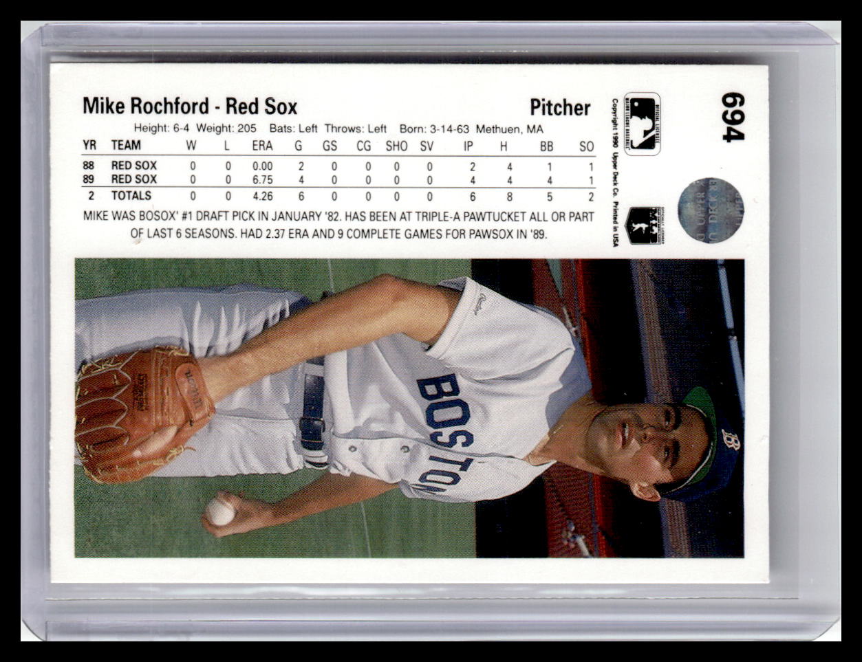 1990 Upper Deck #694 Mike Rochford