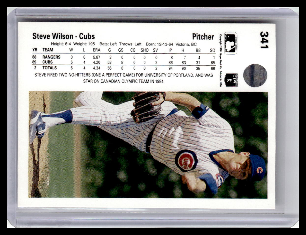 1990 Upper Deck #341 Steve Wilson