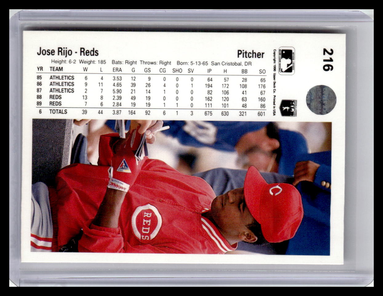 1990 Upper Deck #216 Jose Rijo