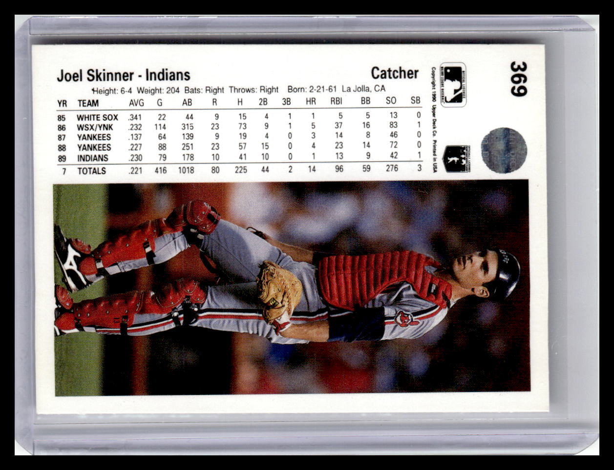 1990 Upper Deck #369 Joel Skinner