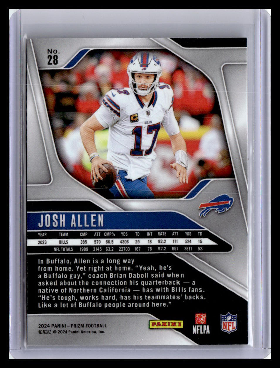2024 Panini Prizm #28 Josh Allen