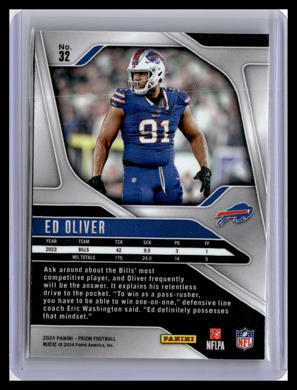 2024 Panini Prizm #32 Ed Oliver