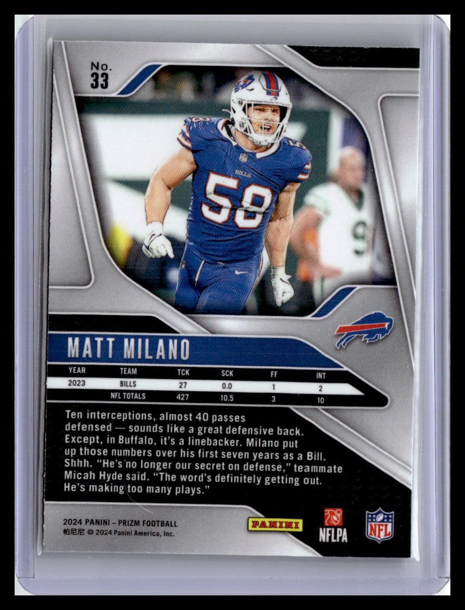 2024 Panini Prizm #33 Matt Milano