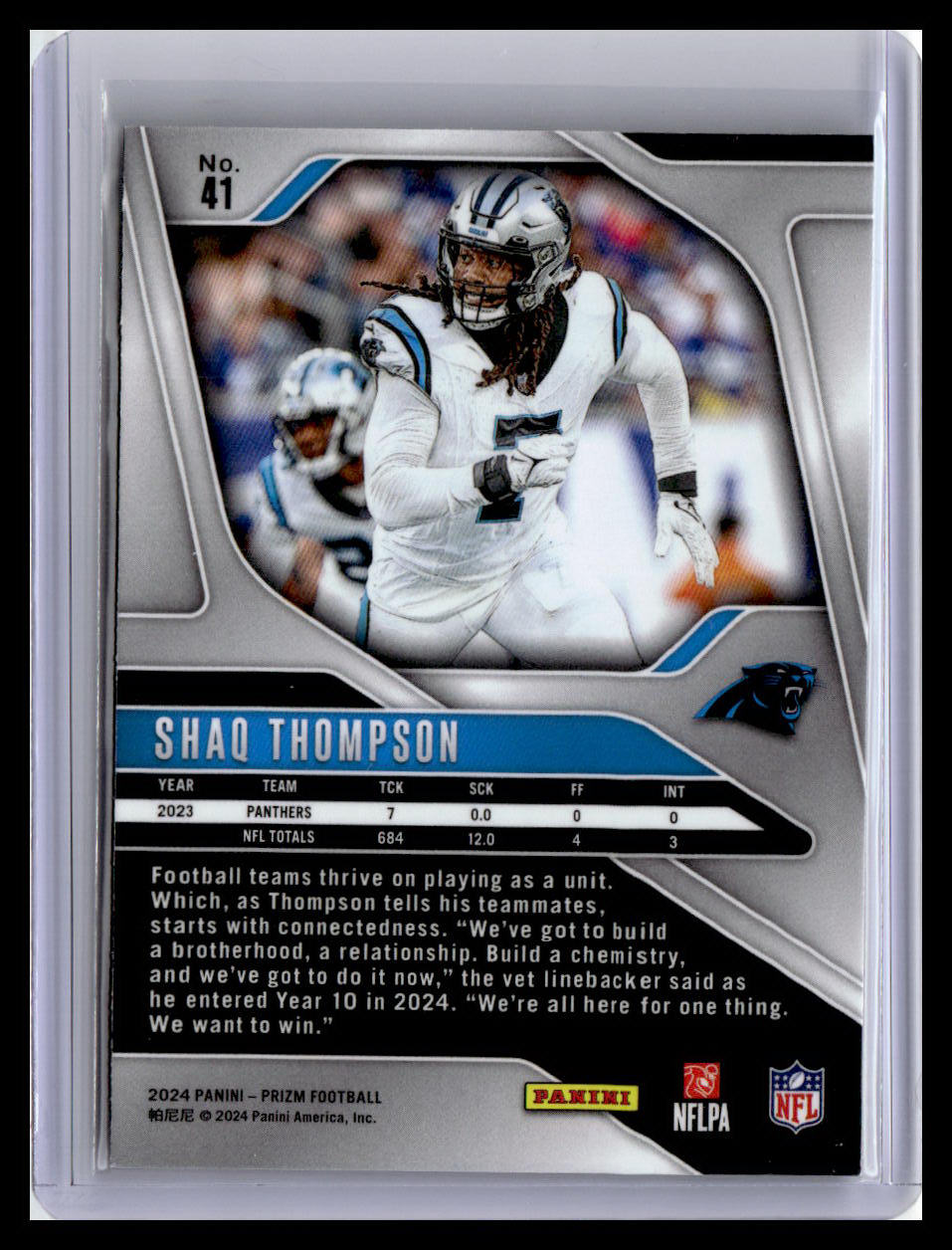 2024 Panini Prizm #41 Shaq Thompson