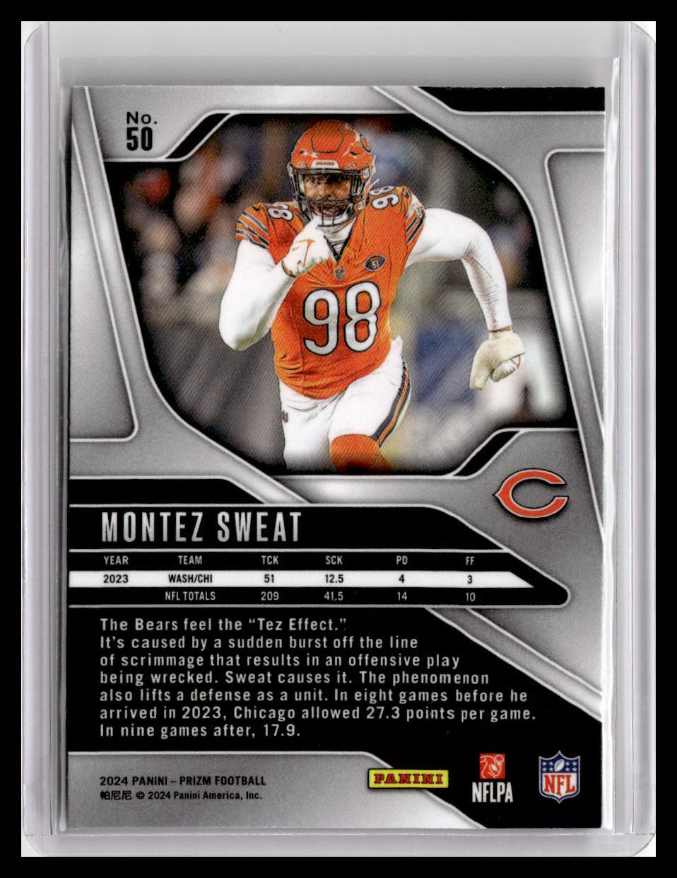 2024 Panini Prizm #50 Montez Sweat