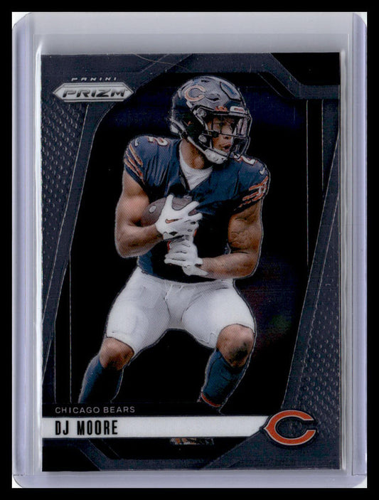 2024 Panini Prizm #48 DJ Moore Red and Yellow #/44