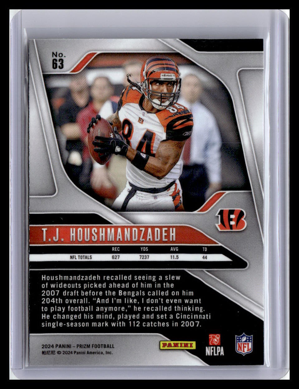2024 Panini Prizm #63 T.J. Houshmandzadeh